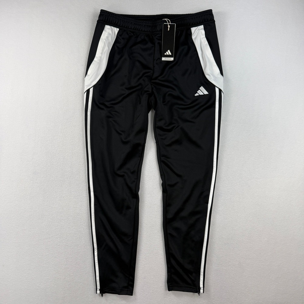 adidas Tiro 24 Training Pants Womens Size XS Black White IJ7660 NEW